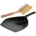 thumbnail image 4 of TEHAUX 1Set Small Broom and Dustpan Set Black Jute Practical for Study Room, 4 of 8