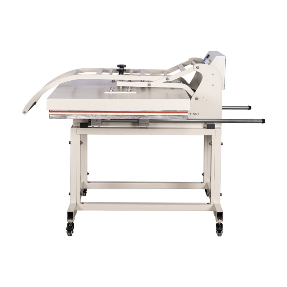 8000W Large Format Manual Heat Press Machine With Stand, 220V, No Plug, 32" x 40" Heat Plate, White
