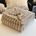 thumbnail image 5 of Bunny Blankets for Women, Adults,Decorative Blanket Thick and Heavy, Soft Bunny Fluffy Fuzzy Warm Blanket for Girls, for Chair Bed Sofa, Living Room, 5 of 7