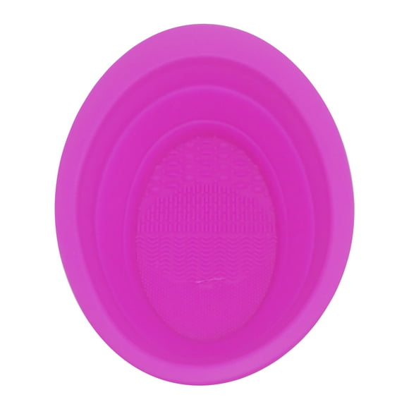 Fiudx Limpiador de Brochas de Maquillaje, Estropajo Multiusos, Recipiente Plegable Portátil, Herramienta de Limpieza Eficiente, Diseño Ecológico, Ideal para Brochas, Esponjas y Borlas, para Viajes y