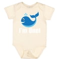 thumbnail image 3 of Inktastic 1st Birthday Whale Fish Boys Boys Baby Bodysuit, 3 of 5