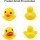 thumbnail image 4 of Juguetes de baño CHAO Pato de goma amarillo Mini pato chirriante paquete de 50, 4 of 5