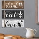 thumbnail image 5 of Arte De Pared De Madera BuyWeek 3 Piezas Decoración Para Restaurante, 5 of 9