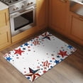 thumbnail image 3 of Rectangle Rug 2x3ft Area Rug, USA Flag Red Blue Star Area Rugs for Living Room Bedroom, American Independence Day Theme Floor Mat Non-Slip Non-Shedding Carpet Indoor Accent Rugs, 3 of 9