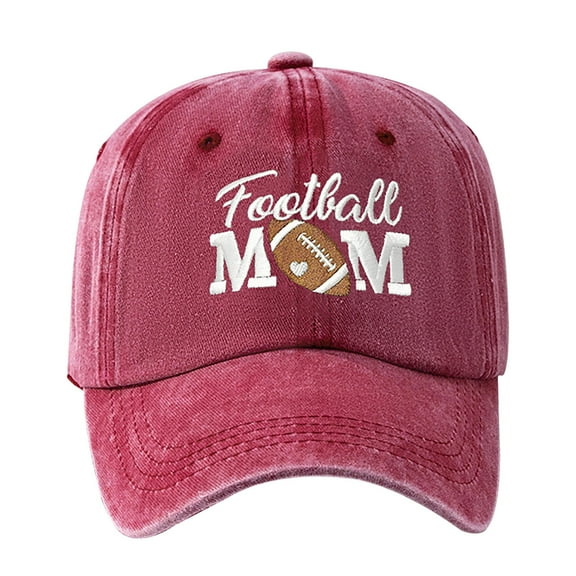 Distressed Baseball Cap for Women, Softball Mom Adjustable Washed Embroidered Sun Hat