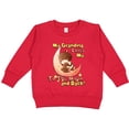 thumbnail image 2 of Inktastic My Grandma Loves Me to the Moon and Back Toddler Sweatshirt, 2 of 4