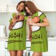 thumbnail image 4 of Balery Fresh Sushi Camisón de manga corta con cuello redondo para mujer, cómodo y elegante., 4 of 6