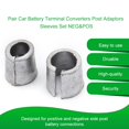 thumbnail image 3 of BJYX Pair Car Battery Terminal Converters Post Adaptors Sleeves Set NEG&POS, 3 of 13