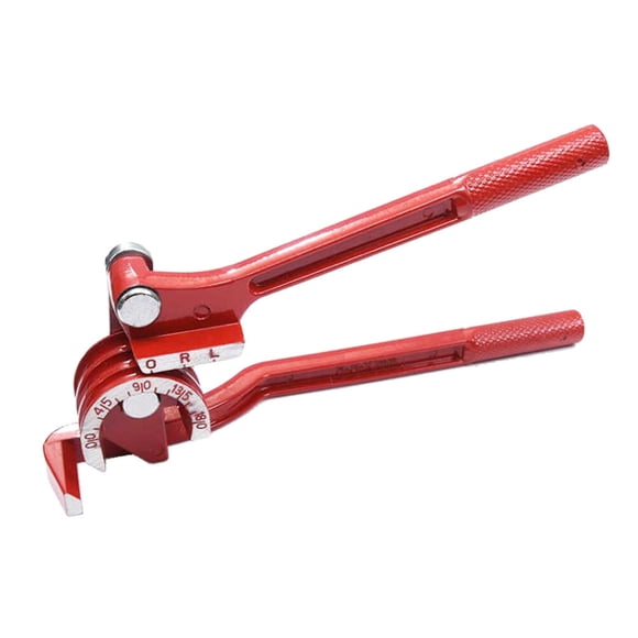 EeaseMX Máquina dobladora manual de tubos de cobre y aluminio de 180 grados para aire acondicionado (roja)