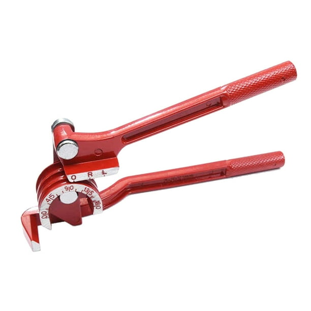 EeaseMX Máquina dobladora manual de tubos de cobre y aluminio de 180 grados para aire acondicionado (roja)