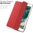 thumbnail image 3 of TEMOGU-Case Fit 2018/2017 iPad 9.7 6th/5th Generation - Ultra Slim Lightweight Smart-Shell Stand Cover with Translucent Frosted Back Protector for Apple iPad 9.7 Inch, RED (Auto Wake/Sleep), 3 of 4