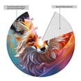 thumbnail image 2 of Picia Color Splash Fox Portrait Print Christmas Tree Skirt , Christmas Tree Skirt Ornaments for Merry Christmas Holiday Party Decorations Indoor Outdoor-30", 2 of 7