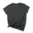 thumbnail image 2 of AXXD Womens Summer Tops Basic 2024 Short Sleeves Comfortable Casual Tops Pullover Blouse T-shirt, 2 of 6