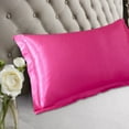 thumbnail image 4 of asddcavvf Solid Color Silk Pillowcase Silk No Zipper Envelope Pillow Pillow Cover Zipper Pillowcase Size, 4 of 6