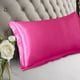 thumbnail image 5 of Color sólido de seda de imitación funda de almohada de seda sin cremallera funda de sobre, 5 of 7