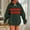 B_ Army Green, variant on Olyvenn Womens Striped Hoodies Casual Color Block Long Sleeve Hooded Sweatshirts Fall Fashion Pullover Tops with Pockets Black S