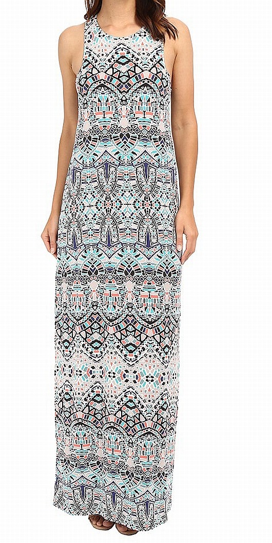 maxi dress with shelf bra