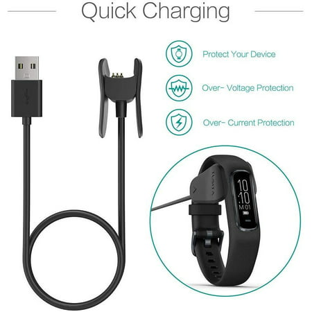 TUSITA Charger for Garmin Vivosmart 4 Activity Tracker - USB Charging 2 ...