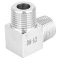 thumbnail image 2 of BSPT Male to Male 90 Degree Elbow 304 Stainless Steel Pipe Fitting Connector1/2, 2 of 5
