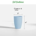 thumbnail image 3 of Wheatstraw Cups Set of 4 - 12oz Drinking Cups for Kids Adults Dishwasher Safe Unbreakable Reusable, 3 of 7