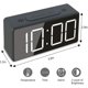 thumbnail image 2 of Mini reloj despertador digital pequeño para viajes con pantalla LED de tiempo o temperatura, función de repetición, ajustable, 2 of 5