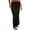 Black, variant on WENWU Women's Solid Crochet Swim Skirt Bikini Cover Up Elastic Waist Swimsuit Coverup Long Beach Cover Ups Tassel Skirt Pleated Skirts for Women plus Size
