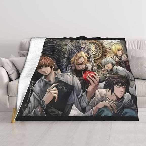 Death Note Blanket Soft Cozy Flannel Warm Throw Blanket Unique Gifts Room Decor Blanket 40"x30"