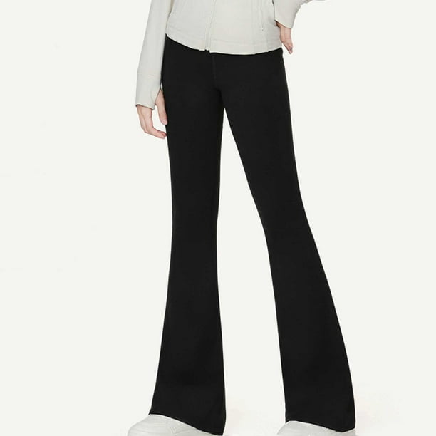 Cowsor Girl's Bootcut Yoga Pants,High Waisted Casual Kids Bell Bottoms Pants