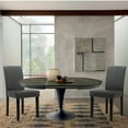 thumbnail image 2 of PU Dining Chairs Set of 2 Large Dining Chair with Wood Legs,Gray, 2 of 10