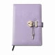 thumbnail image 1 of PU Leather Vintage Lockable Journal Notebook with Heart-Shape Padlock and Key, 1 of 5