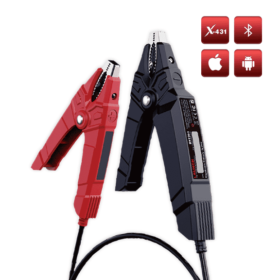 Car Battery Tester, LAUNCH BST 360 Bluetooth Battery Test Clip, 12V Car Battery Tester with Charging System/Cranking Test, Auto Battery Analyzer for Cars/Trucks/RVs/Motorcycles/Boats