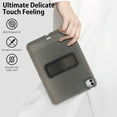 thumbnail image 5 of ELEHOLD For Apple iPad Pro 11-inch (M5) 2025/Pro 11-inch (M4) 2024 Protection Case ,Slim Lightweight Shell TPU Bumper + PC Translucent Matte Cover with Built-in Kicksatnd , Black, 5 of 6
