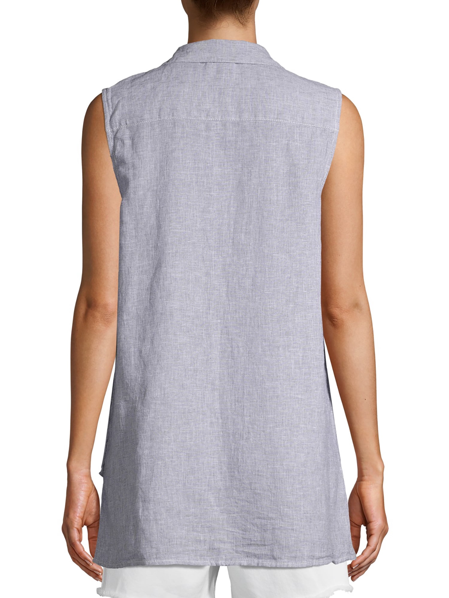beachlunchlounge Women's Redda Sleeveless Linen Tunic