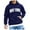 Navy, variant on CONFREE Mens Hoodie City Letter Prints Hoodies For Men Graphic Long Sleeve Casual Pullover Hooded Sweatshirts With Pockets