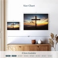 thumbnail image 4 of Elephant Stock Holy Cross Wall Art - Horizontal Canvas Wall Art - Living Room Wall Decor - Religion And Spirituality Canvas - Blue And Yellow Decor - 12" x 8", 4 of 8