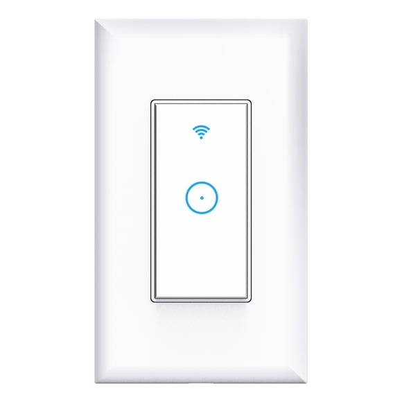 KS-602 Wirless Smart Wifi Wall Light Switch 1 Gang 1800W Remote Control Smart Switch US Standard for SMART LIFE APP