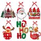 thumbnail image 4 of Colgante de puerta con diseño de feliz Navidad, colgante para fiesta de Año Nuevo, adorno para árbol de Navidad, Papá Noel, muñeco de nieve, decoración navideña para el hogar, 4 of 5