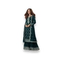 thumbnail image 4 of Dazzling Faux Georgette Salwar Suit with Intricate Embroidery, 129E, 4 of 8