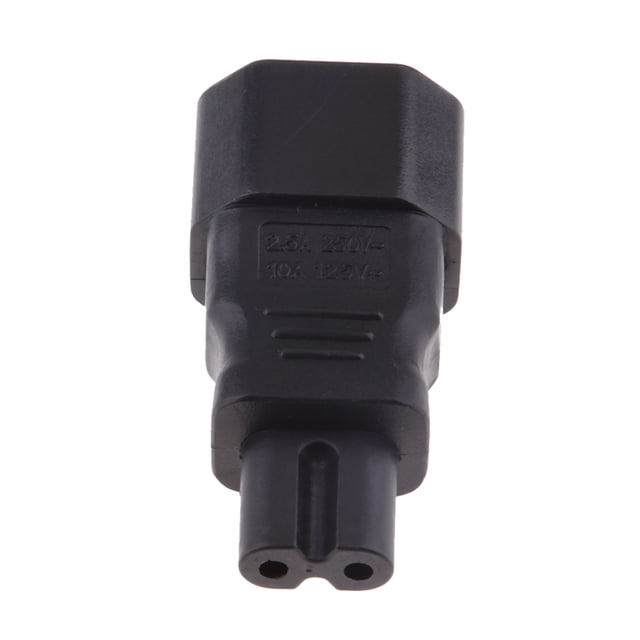 Adaptador de corriente Sunnimix Convertidor de Enchufe Moldeado IEC C14 a C7 cable de extensión de energía