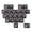 Black, variant on MAO Profile 21-Key Glowing Keycaps, Heart Design For Mechanical Gaming Keyboards