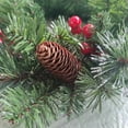 thumbnail image 6 of 20-60cm LED Christmas Pinecone Wreath with Red Berries Artificial Xmas Wreath New Year Party DIY Decoration Add Christmas Vibe, 6 of 7