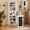 White, variant on Haooyeah Foldable Desk with Storage Shelves & Chalkboard, Space-Saving Study Desk, White