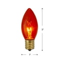 thumbnail image 5 of Northlight C9 Transparent Christmas Replacement Bulbs - Orange - 4ct, 5 of 9