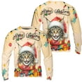 thumbnail image 3 of Merry Christmas Santa Maine Coon Scarf Twinkling Lights Xmas Holiday All Over Print 3D Sweatshirt Unisex Merch Cat Lover Kitten Owner Gifts - 00022, 3 of 6