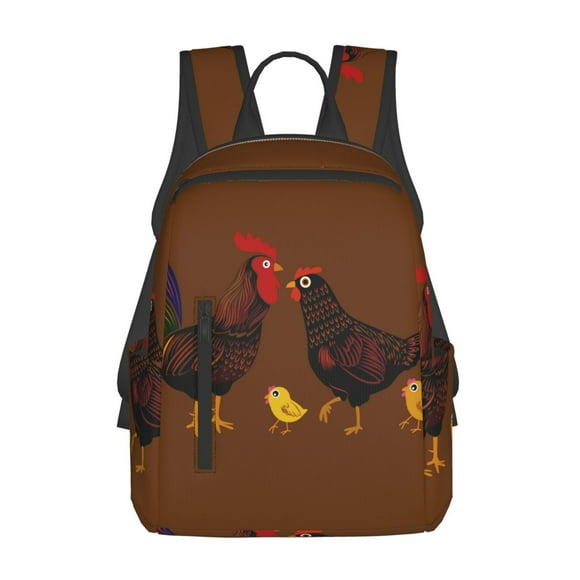 Disketp Chicken Farm Animal Mochila Ligera e Impermeable, Mochila de Día Resistente para Viajes, Senderismo y Uso Diario para Hombre y Mujer