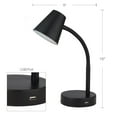 thumbnail image 3 of Mainstays LED Desk Lamp with USB Port, Black, 3 of 6