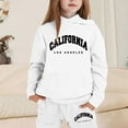 thumbnail image 2 of Byoo Teen Girl's Outfits California Long Sleeved Hoodie Sweatpants Sports Sweatsuits, 2 of 4