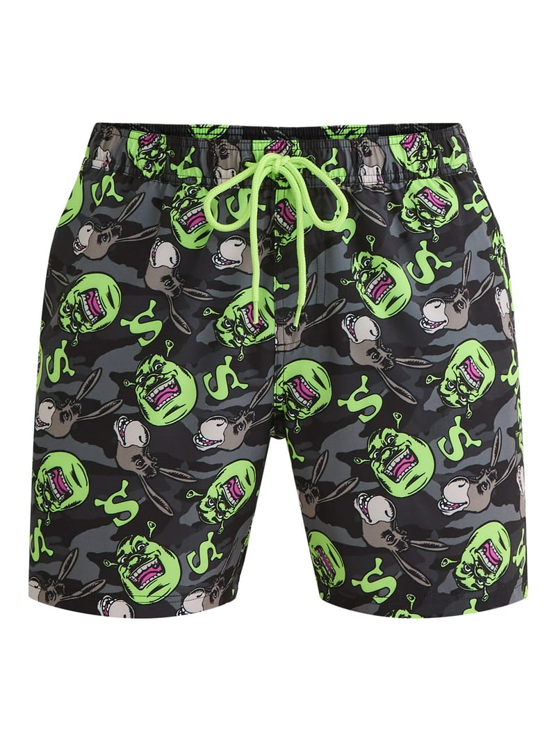 License Men's & Big Men's Graphic Swim Shorts, Sizes S-3XL