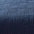 thumbnail image 3 of Jose 3 Piece King Size Comforter Set - Matching Shams - Jacquard Navy Blue, 3 of 5