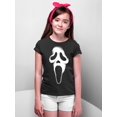 thumbnail image 3 of Ghost Face Scary Halloween Costume Shirt Funny Movie Unisex Youth T-shirt, M, Black, 3 of 6